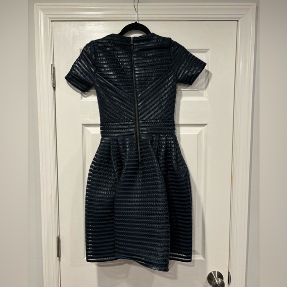 Maje Roybridge Striped Mesh Dress - Picture 3 of 4